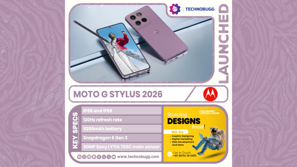 Moto G Stylus 2026 Launched Moto G Stylus 2026 Launched