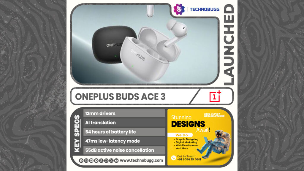 OnePlus Buds Ace 3 Unveiled