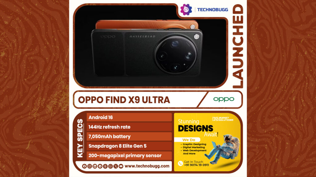 Oppo Find X9 Ultra Unveiled