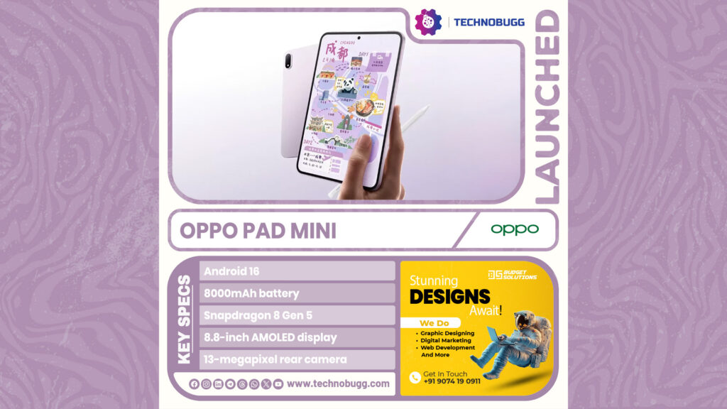 Oppo Pad Mini Launched