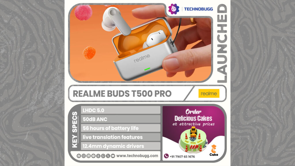 Realme Buds T500 Pro Unveiled