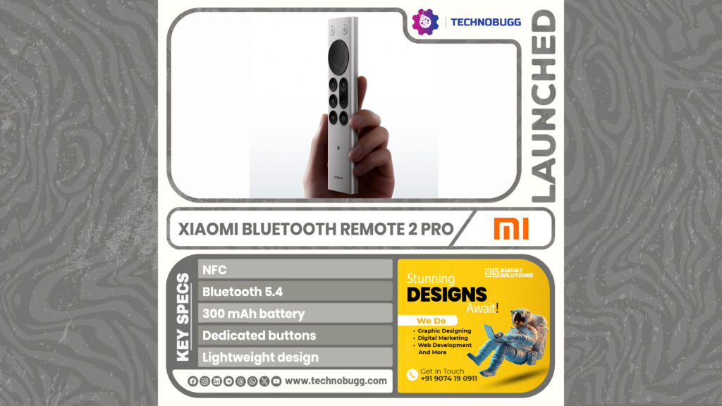 Xiaomi Bluetooth Remote 2 Pro Unveiled