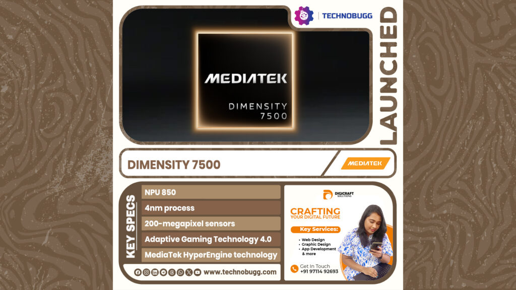 MediaTek Announces Dimensity 7500