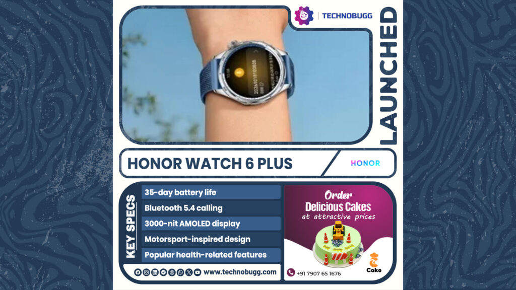 Honor Watch 6 Plus Goes Official Honor Watch 6 Plus Goes Official