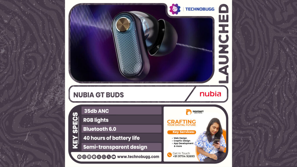 Nubia GT Buds Unveiled Nubia GT Buds Unveiled