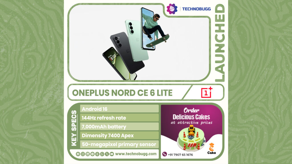 OnePlus Nord CE 6 Lite Unveiled