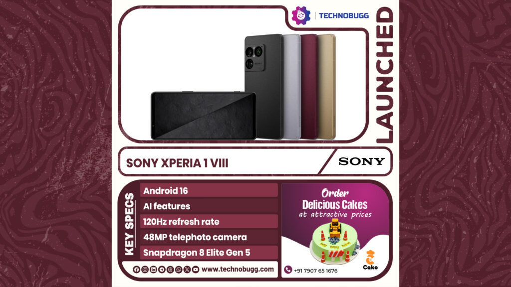 Sony Xperia 1 VIII Goes Official Sony Xperia 1 VIII Goes Official