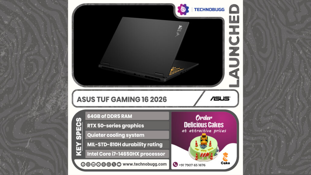 Asus TUF Gaming 16 2026 Goes Official