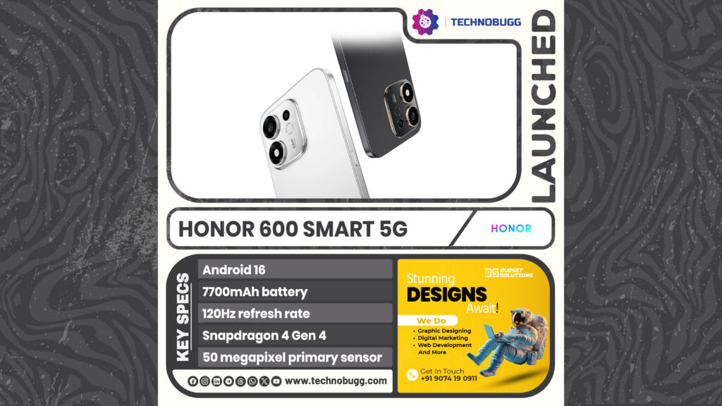 Honor 600 Smart 5G Unveiled Honor 600 Smart 5G Unveiled