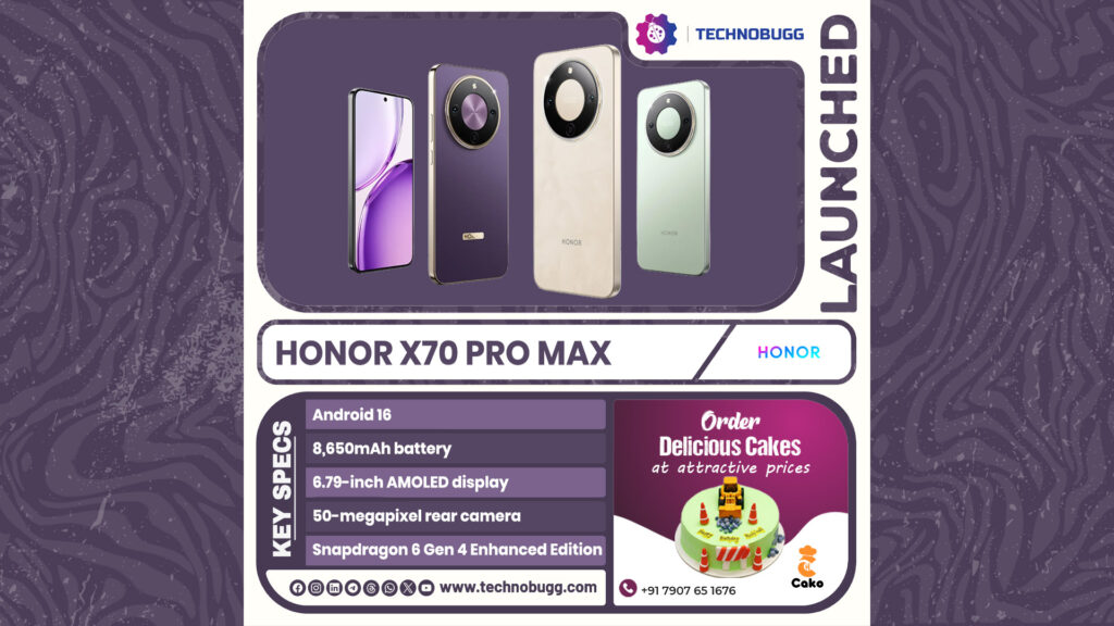 Honor X70 Pro Max Silently Launched Honor X70 Pro Max Silently Launched