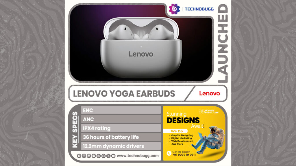 Lenovo Yoga Earbuds Launched Lenovo Yoga Earbuds Launched