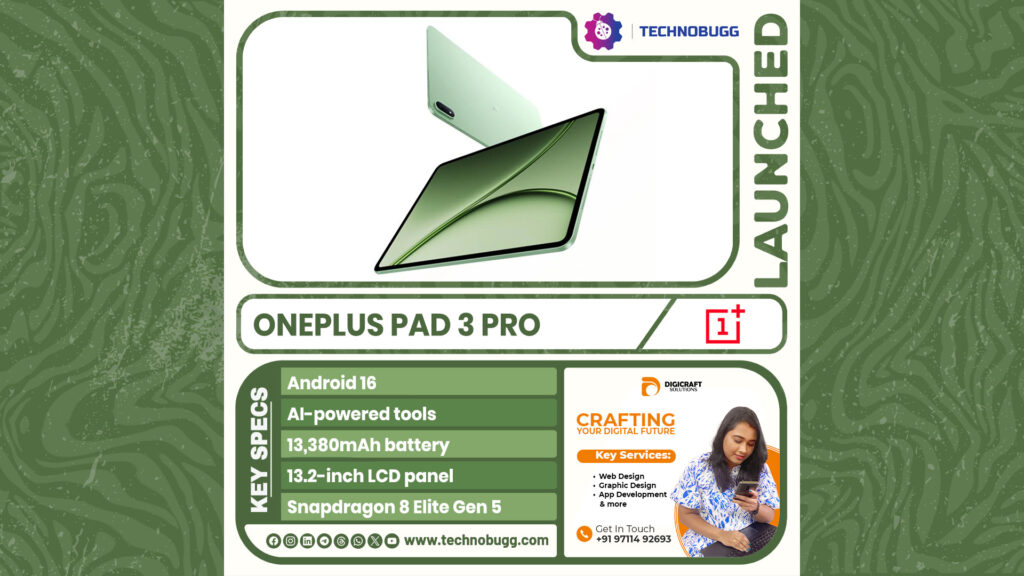 OnePlus Pad 3 Pro Goes Official OnePlus Pad 3 Pro Goes Official