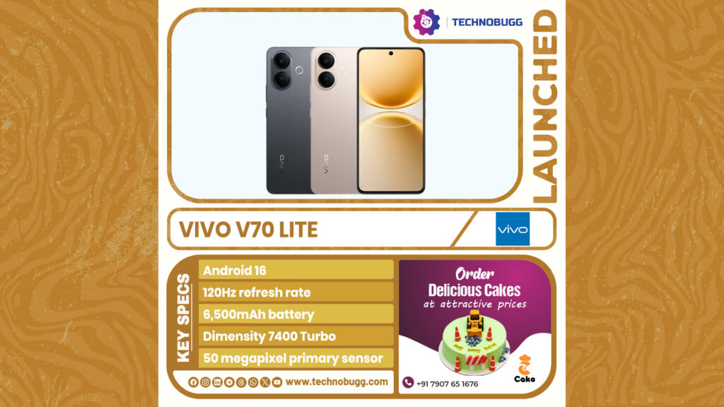 Vivo V70 Lite Launched