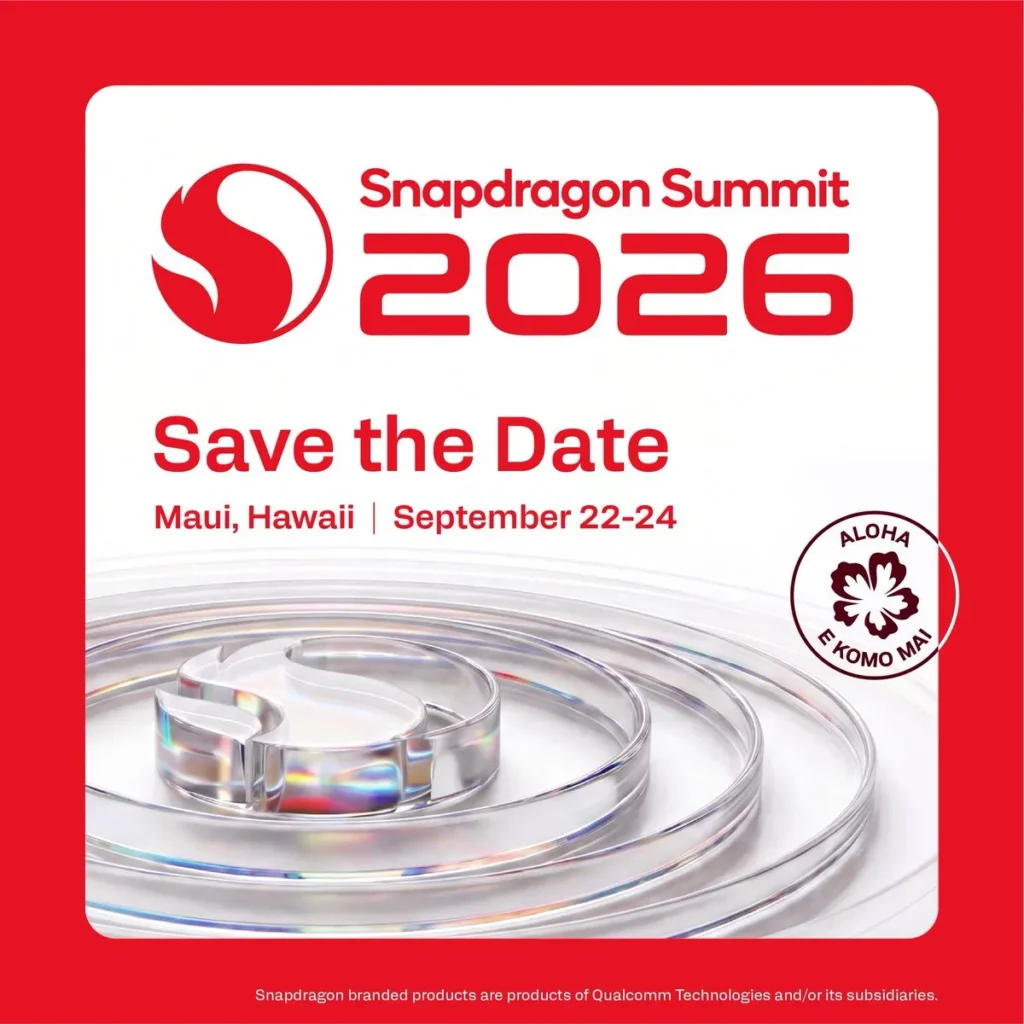 Snapdragon Summit 2026 Date Announced