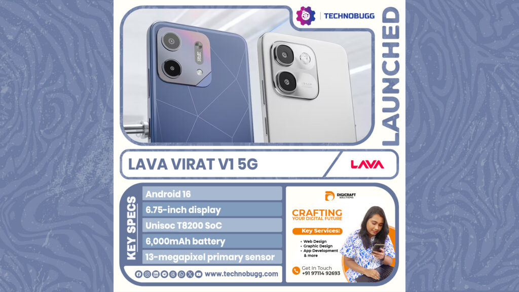 Lava Virat V1 5G Launched in India Lava Virat V1 5G