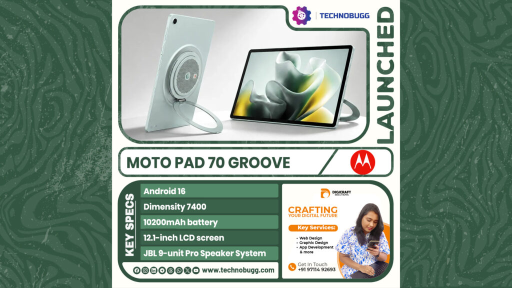 Moto Pad 70 Groove Unveiled Moto Pad 70 Groove