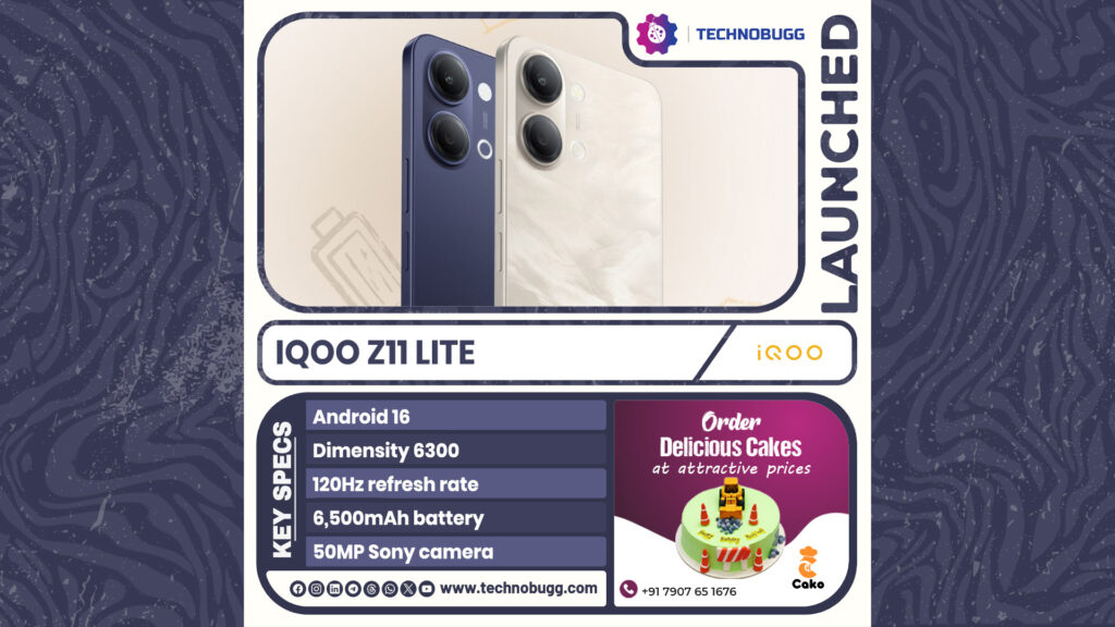iQOO Z11 Lite Launched in India iQOO Z11 Lite Launched in India