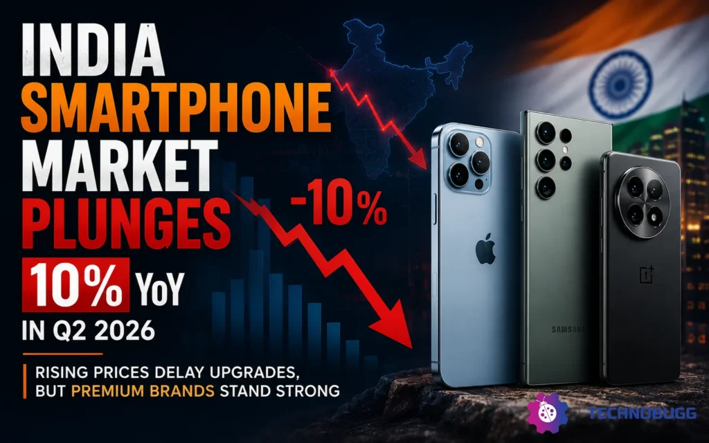 India Smartphone Market Plunges 10% YoY in Q2 2026