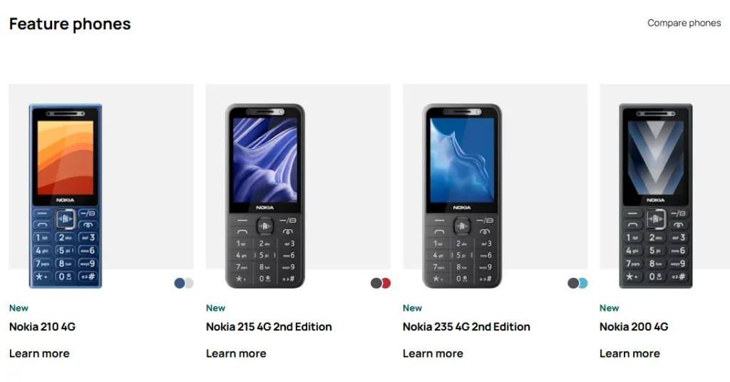 HMD Global Four Nokia Branded Feature Phones With AI Features HMD Global Four Nokia Branded Feature Phones With AI Features