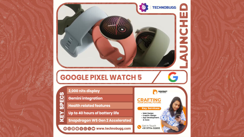 Google Pixel Watch 5 Goes Official Google pixel watch 5