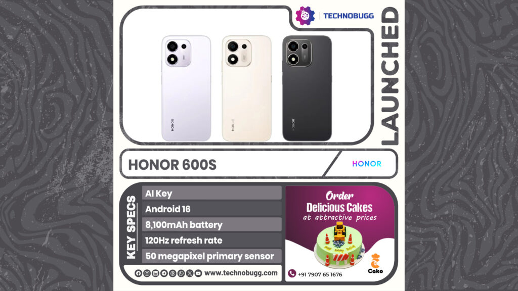 Honor 600S Unveiled Honor 600S Unveiled