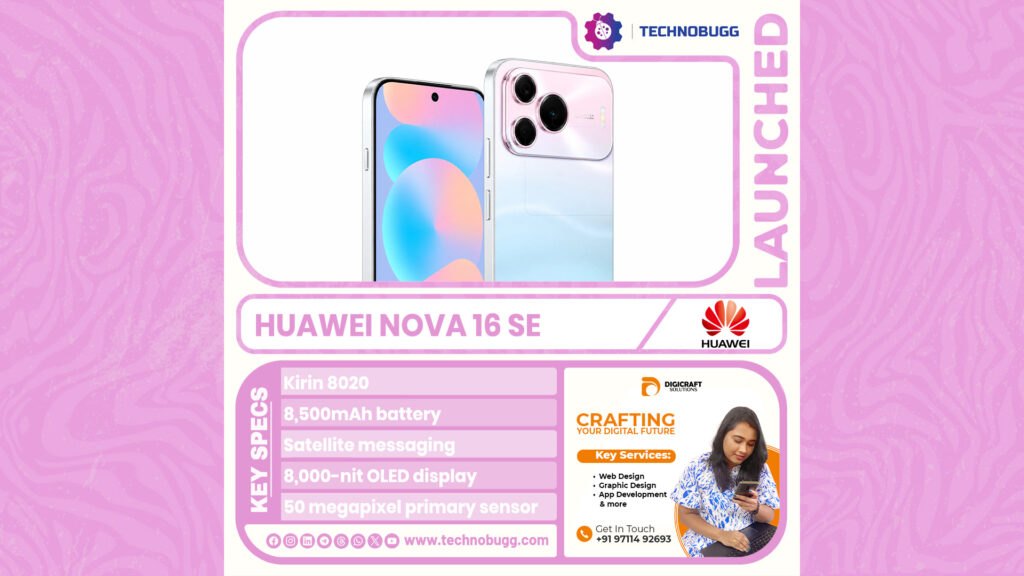 Huawei Nova 16 SE Unveiled Huawei Nova 16 SE Unveiled