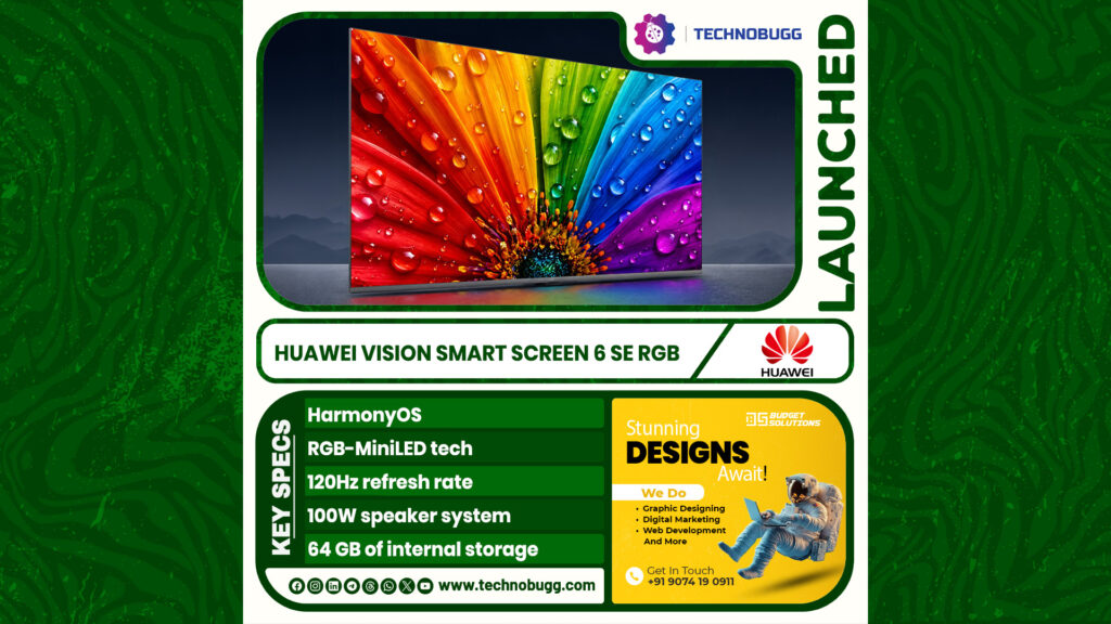 Huawei Vision Smart Screen 6 SE RGB Launched Huawei Vision Smart Screen 6 SE RGB