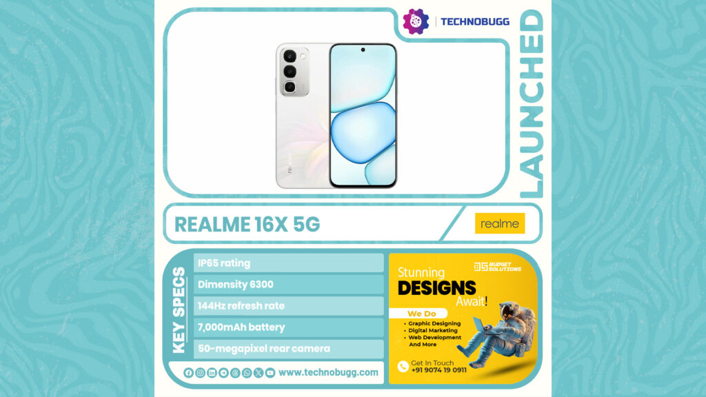 Realme 16x 5G Launched in India Realme 16x 5G