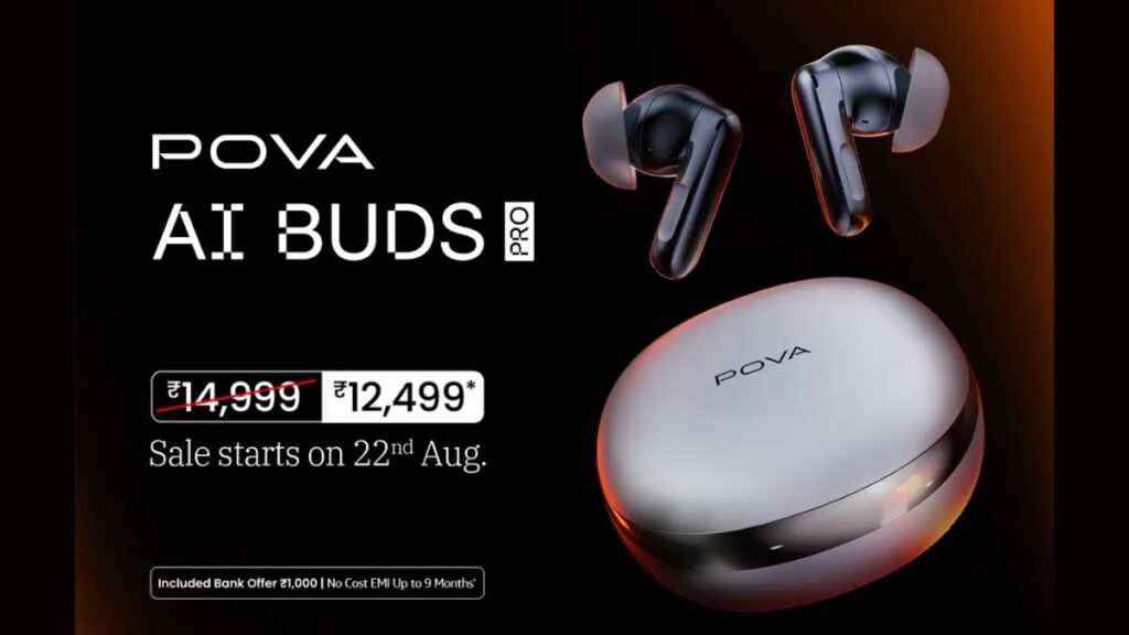 Tecno POVA AI Buds Pro Launched Tecno POVA AI Buds Pro