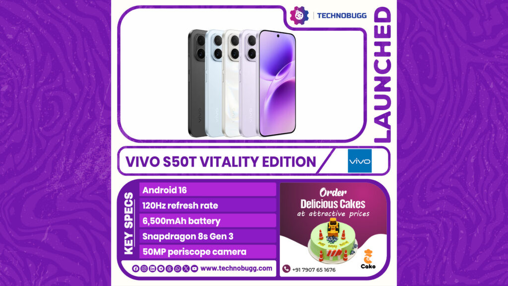 Vivo S50t Vitality Edition Unveiled Vivo S50t Vitality Edition