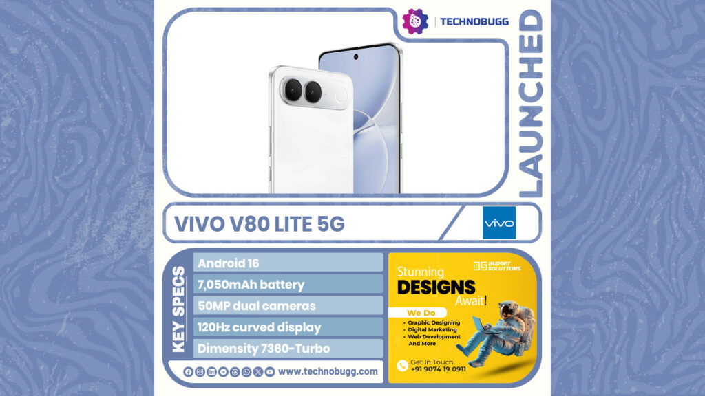 Vivo V80 Lite 5G Goes Official Vivo V80 Lite 5G