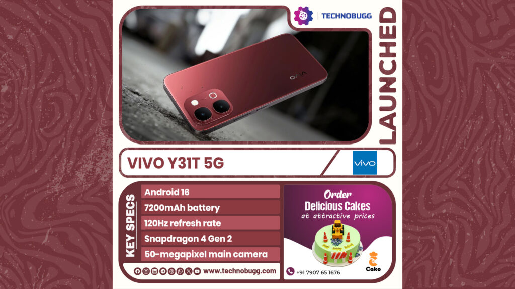 Vivo Y31T Launched Vivo Y31T Launched