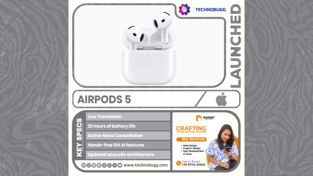 Apple Launched AirPods 5 Apple Launched AirPods 5