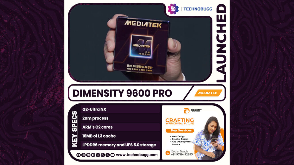 MediaTek Dimensity 9600 Pro Announced MediaTek Dimensity 9600 Pro Announced