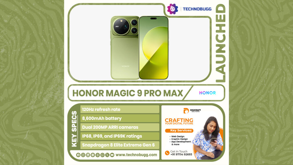 Honor Magic 9 Pro Max Launched Honor magic 9 Pro max