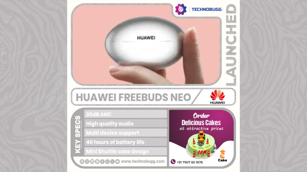 Huawei FreeBuds Neo Unveiled Huawei FreeBuds Neo