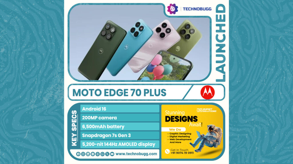 Moto Edge 70 Plus Unveiled