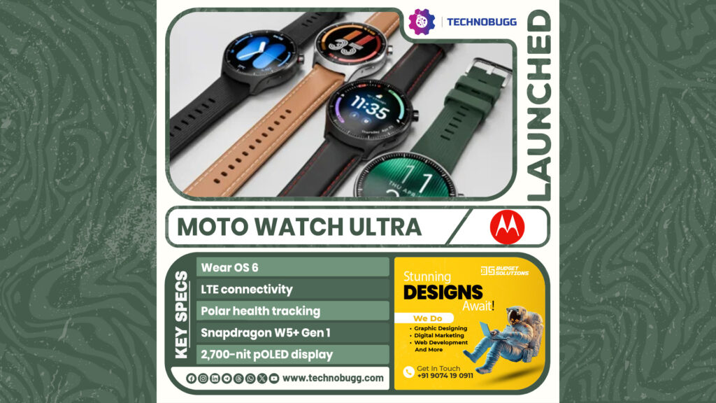 Moto Watch Ultra Launched