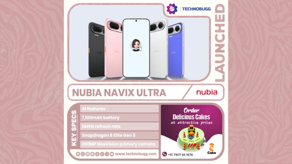 Nubia NaviX Ultra AI Agent Smartphone Launched in China