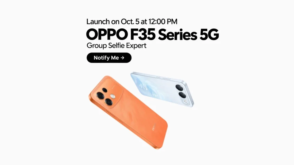 Oppo F35 Series Camera Details Confirmed Oppo F35 Series
