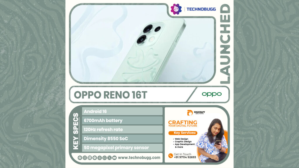 Oppo Reno 16t Goes Official Oppo Reno 16t