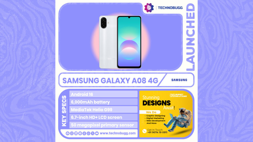 Samsung Galaxy A08 4G Unveiled