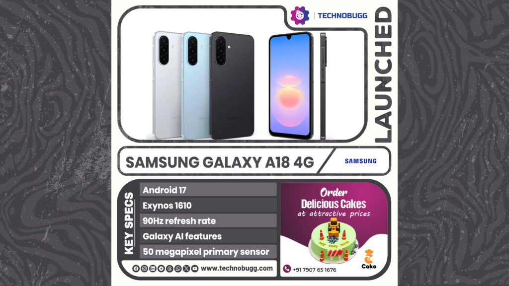 Samsung Galaxy A18 4G Goes Official Samsung Galaxy A18 4G