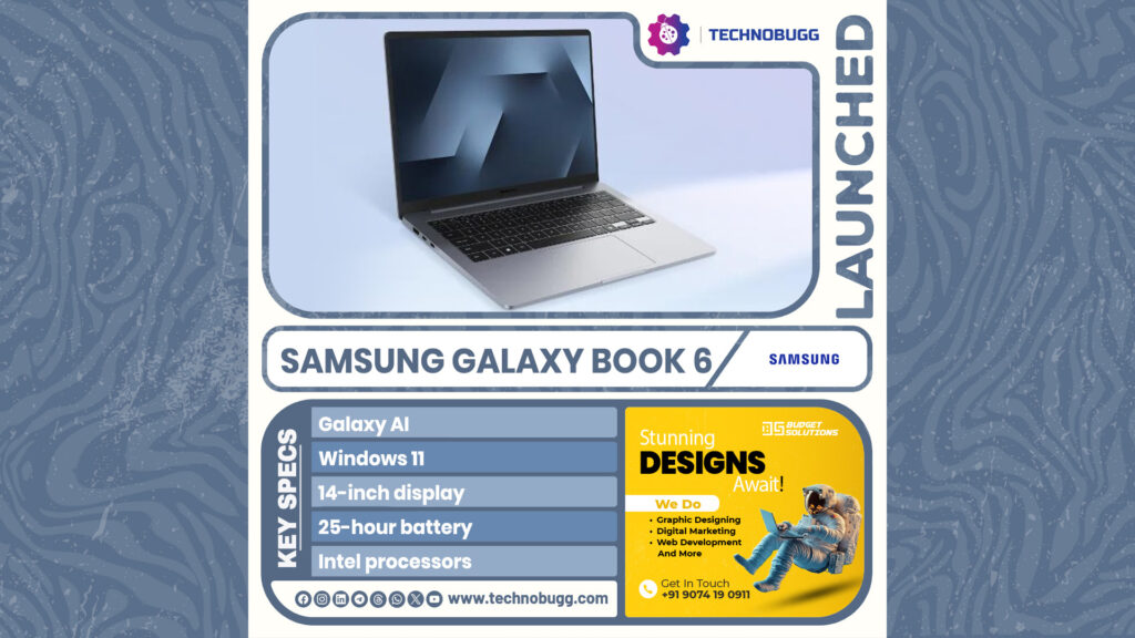 Samsung Galaxy Book 6 Launched Samsung Galaxy book 6