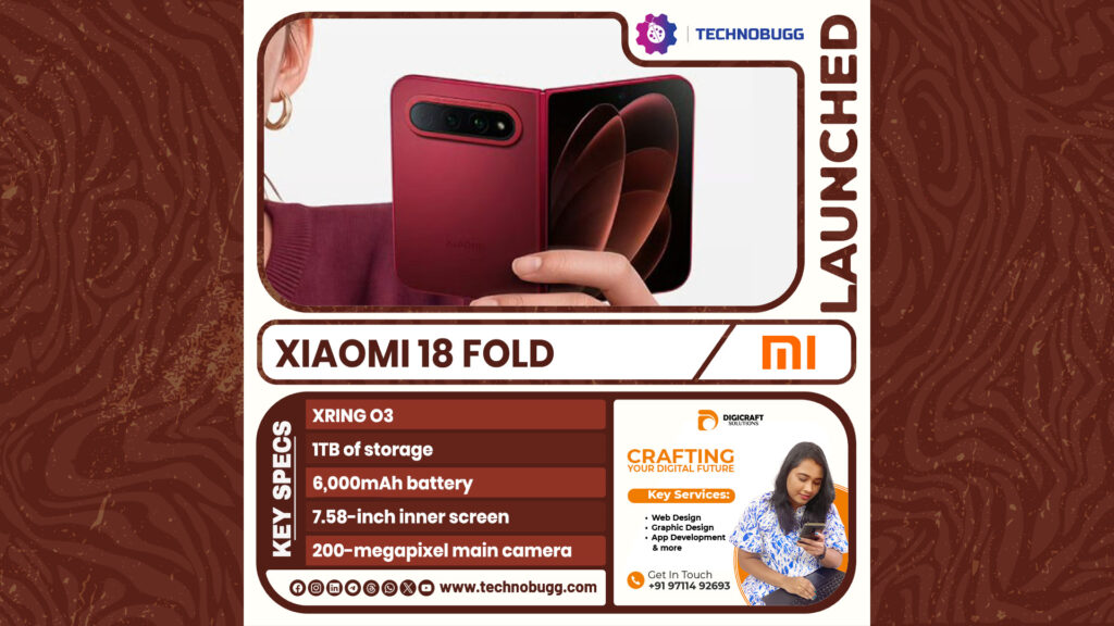 Xiaomi 18 Fold Goes Official Xiaomi 18 Fold Goes Official