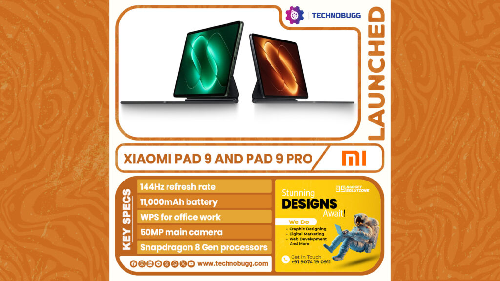 Xiaomi Pad 9 and Pad 9 Pro Launched Xiaomi Pad 9 and Pad 9 Pro