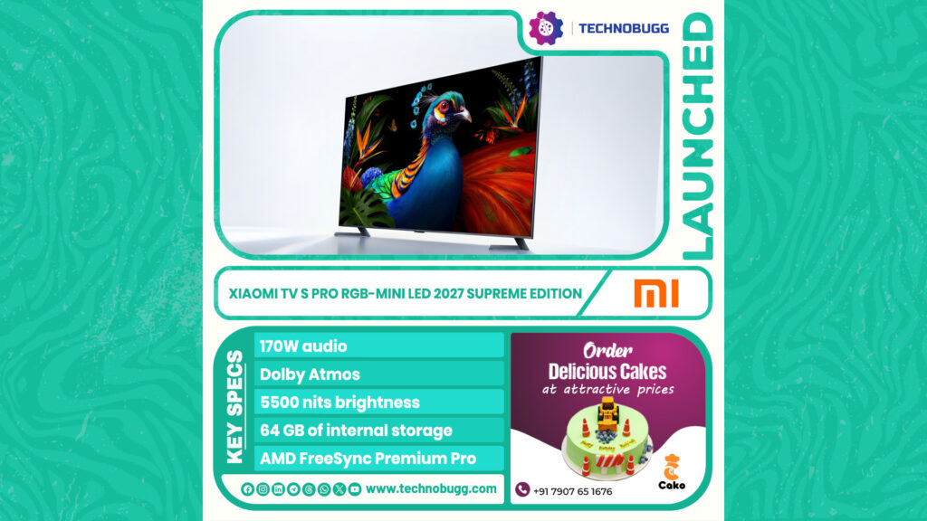Xiaomi TV S Pro RGB-Mini LED 2027 Supreme Edition Unveiled