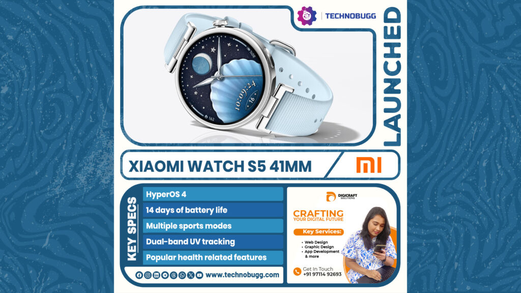 Xiaomi Watch S5 41mm Goes Official Xiaomi Watch S5 41mm
