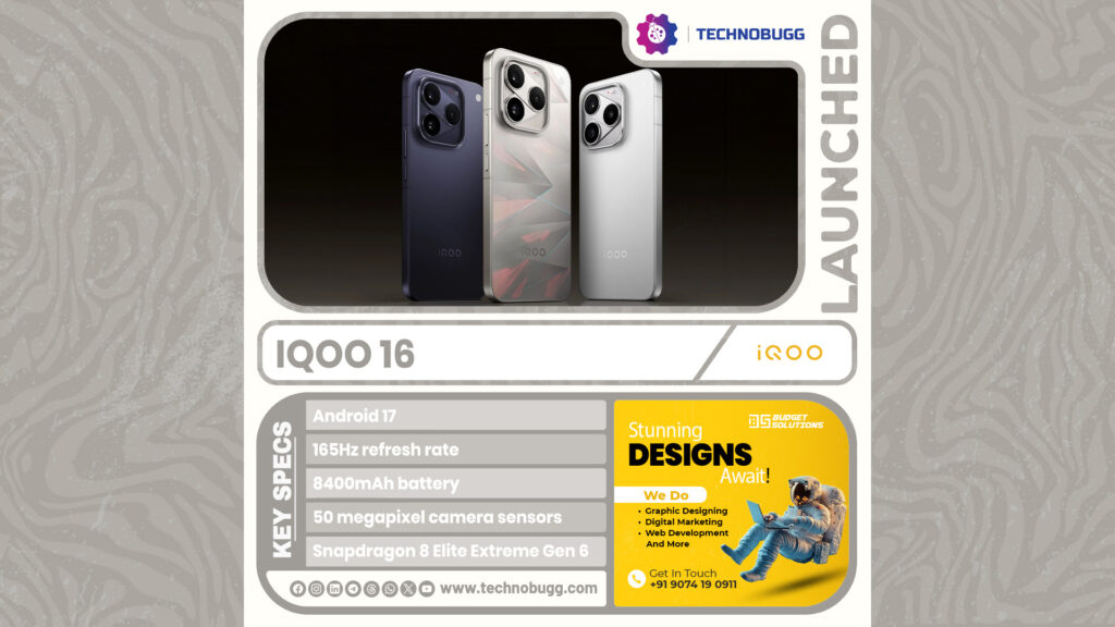 iQOO 16 Unveiled iQOO 16