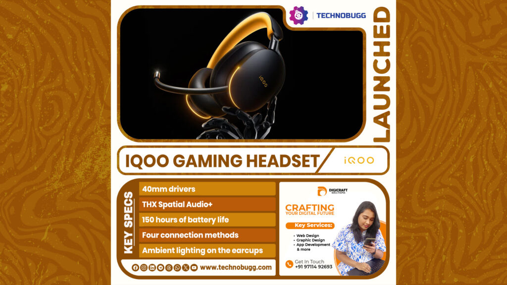 iQOO Gaming Headset Unveiled iQOO Gaming Headset Unveiled